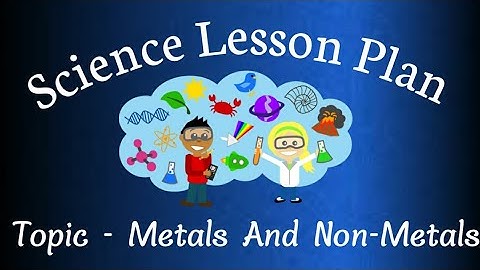 B.Ed. Science Lesson Plan in English || Topic - Metals And Non-Metals 📝