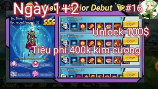 Dragon ball saiyans united -Ngày 1+ Ngày 2:Tiêu 400k kim cương và lấy mốc 100$ / hatduch