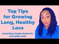 Growing Long, Healthy LOCS | Super Simple Styles for Medium Length LOCS