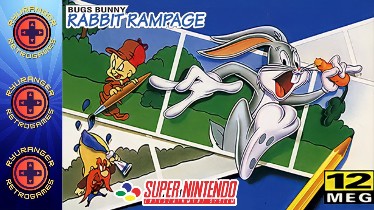 BUGS BUNNY RABBIT RAMPAGE DO SUPER NINTENDO - UM JOGO DIVERTIDO DO ...