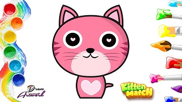 Kitten Match drawing 🐱🐈