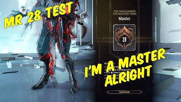 This test is actually easy. Warframe Mastery Rank 28 Test