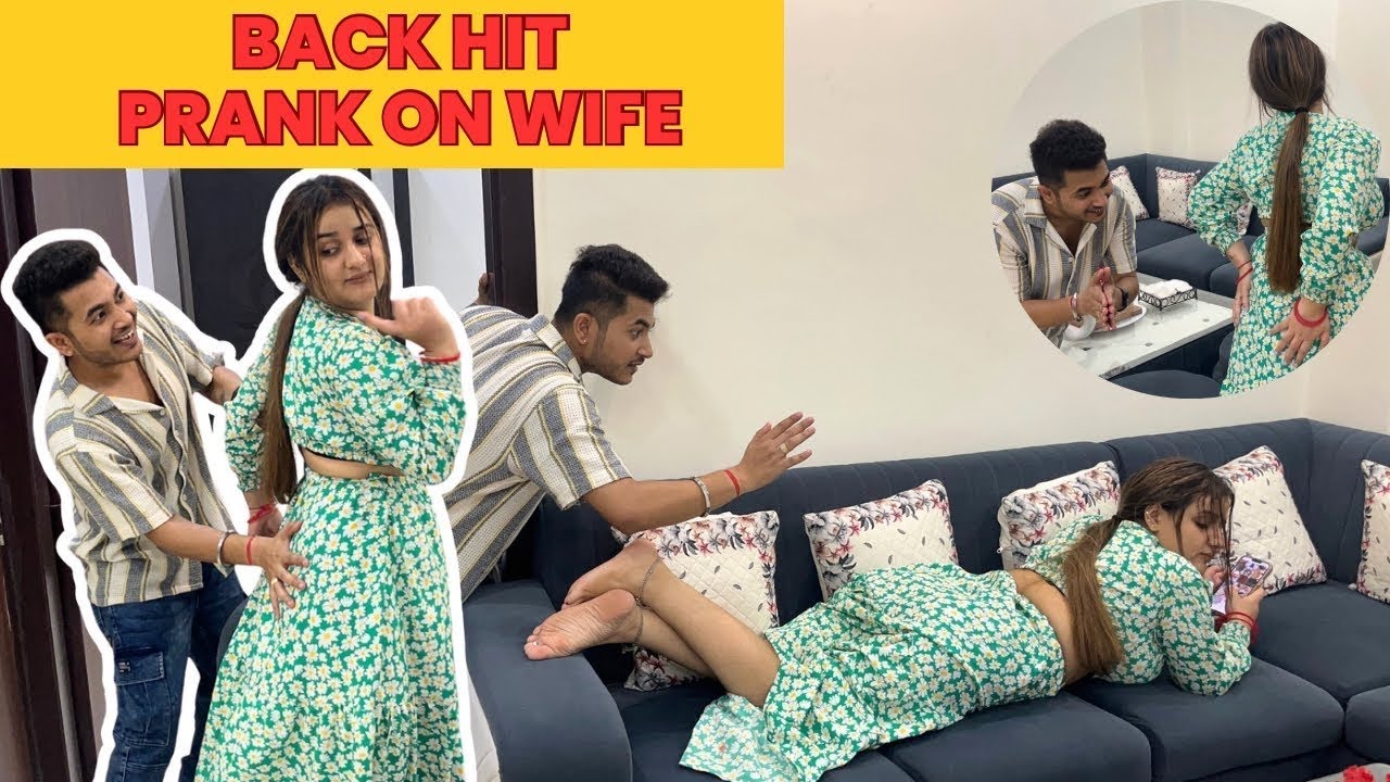 Back Hit Prank On Wife 😝 | Prank Gone Wrong | Dimple Sourabh Vlogs