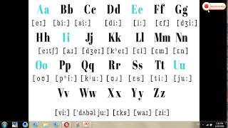 Sıfırdan İngiliscə Dərsləri. 1 dərs  - İngilis əlifbası (Alphabet and Phonetics)