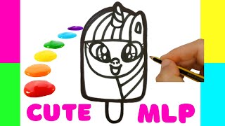 How to Draw Cute Ice Cream,My Little Pony,Twilight Sparkle