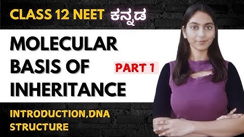 Molecular Basis of Inheritance Class 12 in Kannada | Part 1 @BotanyBloom5