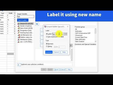 Computing age from date of birth in SPSS