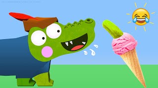 Silly Crocodile and The Pickle Ice Cream