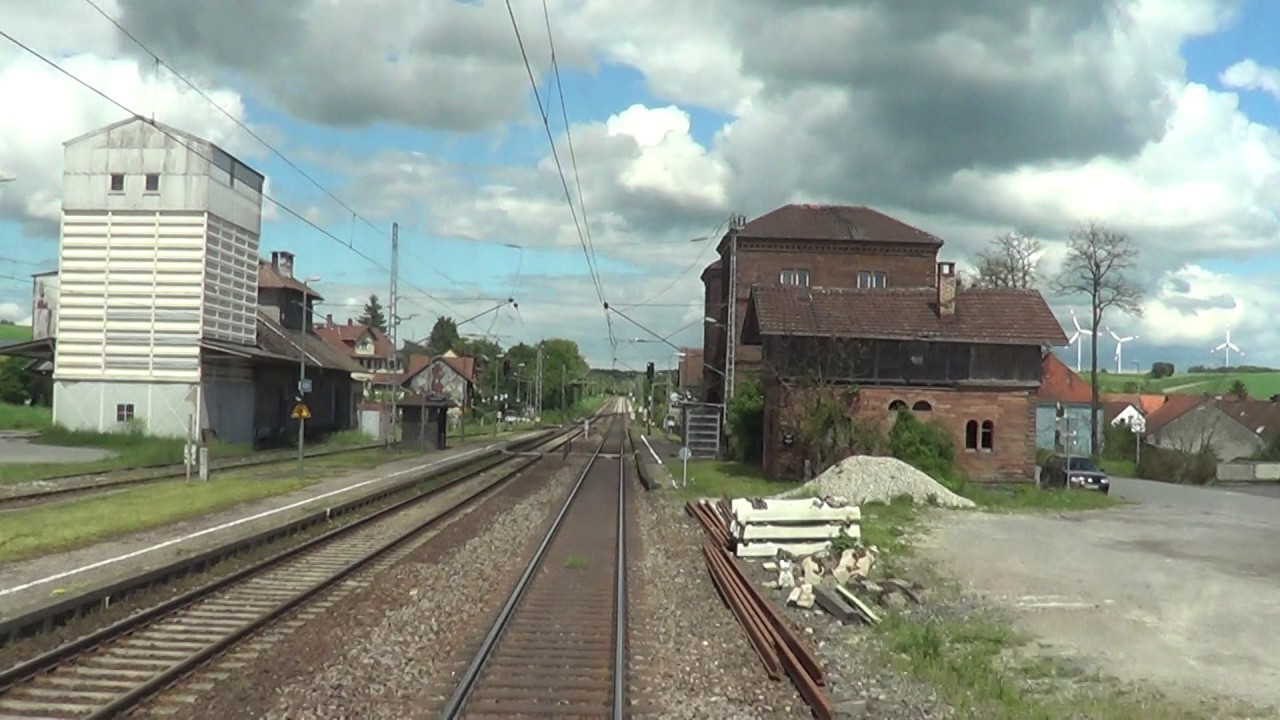 Führerstandsmitfahrt im 762er Stw Osterburken - Lauda - Würzburg