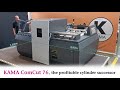 New die cutting machine kama comcut 76  the modern cylinder successor