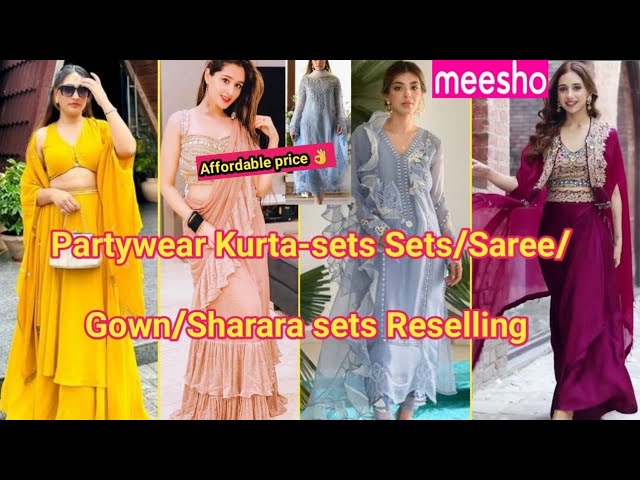 Meesho Haul  Meesho Celebrity Style Dress/Gown Haul💃Partywear kurta sets/Anarkali  Kurta Haul💃Meesho 