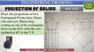 Engineering Drawing | Projection of Solids | Learn with Nikhil