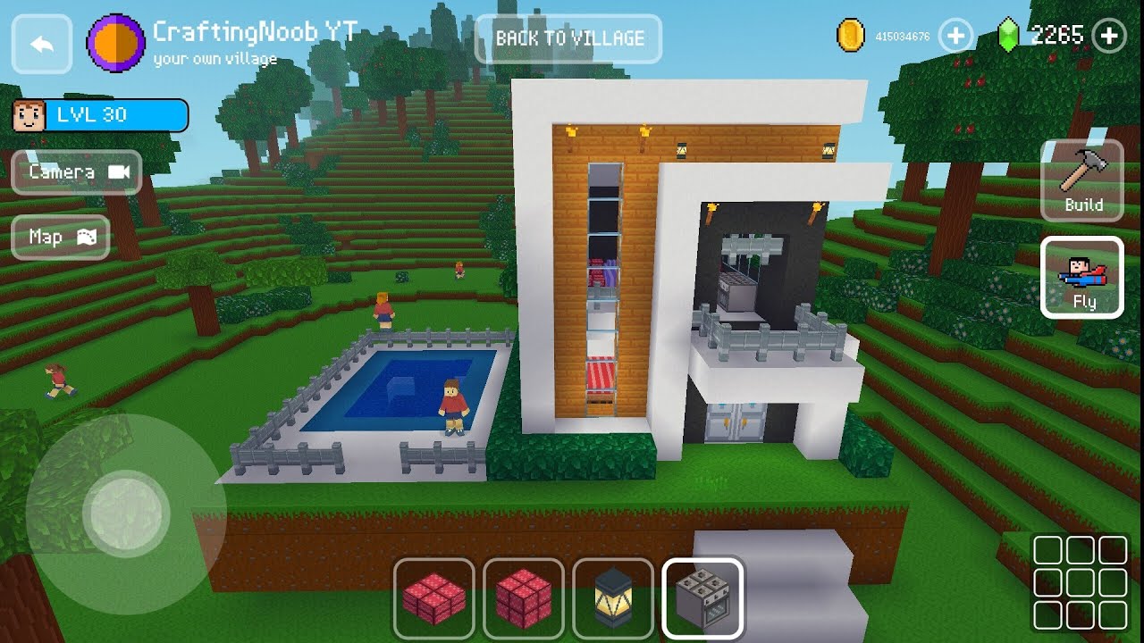 Modern House - Block Craft 3d: Building Game - YouTube