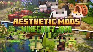 6 aesthetic cottagecore mods and texture for minecraft java 1.20.1 fabric 🐸🌱 (frog,hamster etc.)