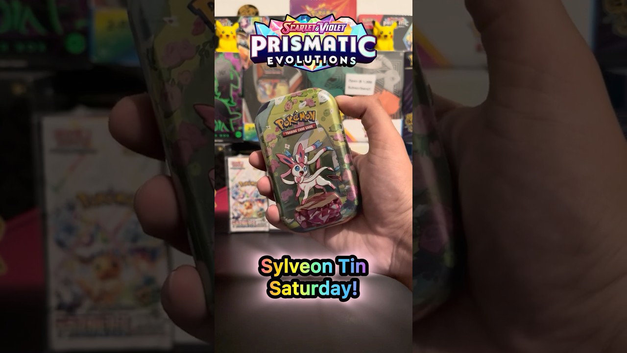Sylveon Tin Saturday! Prismatic Evolutions Opening! So Close to 100 Subs!