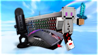Keyboard + Mouse Sounds ASMR (Blue Yeti) | Hypixel Bedwars