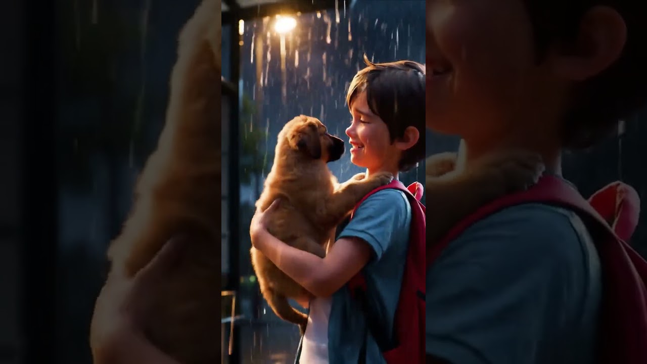 This Puppy Found a Friend at the Bus Stop 🐶❤️