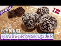 Easy Danish Recipe: HAVREGRYNSKUGLER I No Bake Oat Balls, Gluten Free Danish Recipe