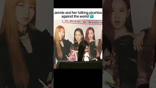 Not her telling the plushie to sing as if your last dance 😭 #blackpink#jennie#trending#shorts
