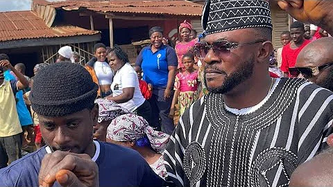 Actor Odunlade Adekola At His Late Father's ẞurial In Otun Ekiti