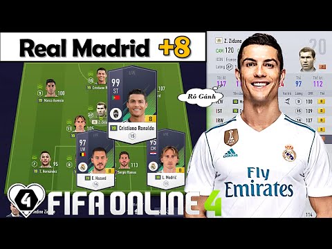 Xây Dựng & Trải Nghiệm Đội Hình " REAL MADRID +8 " Kẹp ICON Với Chim Đầu Đàn CRISTIANO RONALDO +8