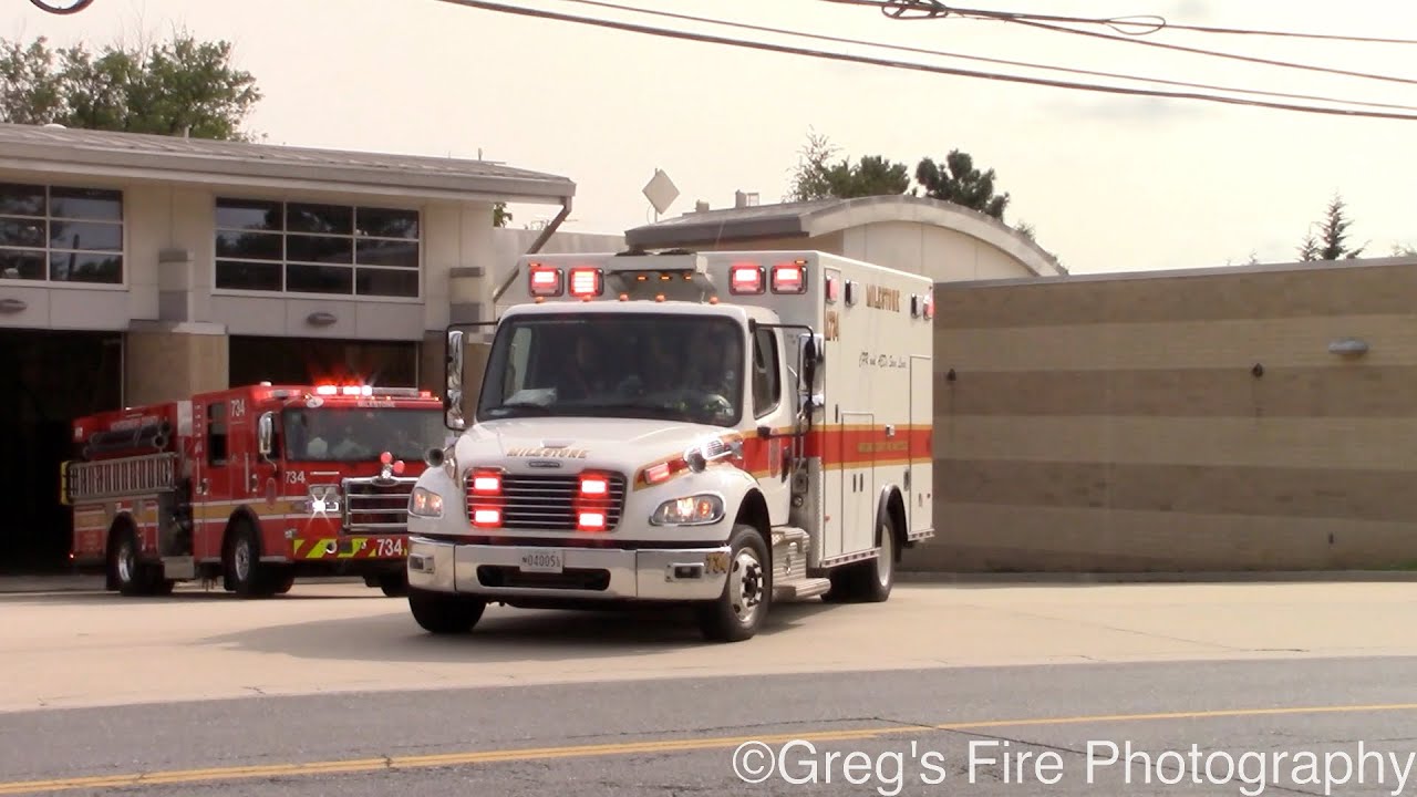 Engine 734 Montgomery County Engine 734 & Ambulance 734 Responding - YouTube