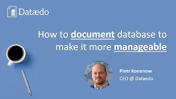 How to Document a Database [Webinar] - Dataedo