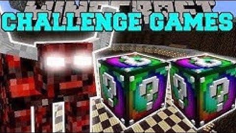PopularMMOs Pat And Jen Minecraft: NETHER BEAST CHALLENGE GAMES - Lucky Block Mod - Modded Mini-Game