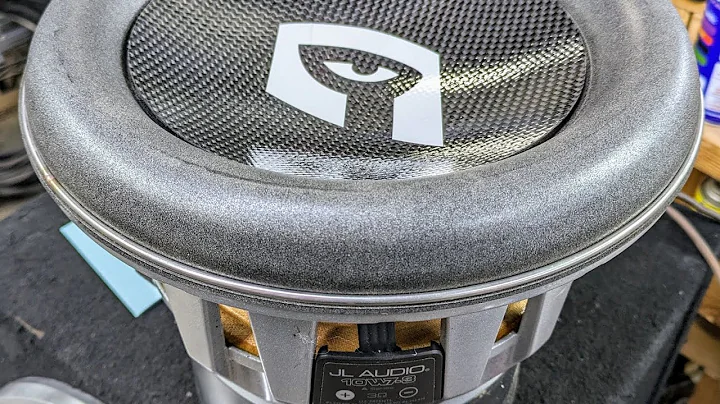 JL Audio 10" 10W7 W7 Re-Foam Upgrade w/ Carbon Fiber Dust Cap Only $15 on it's own. FREE Decal!