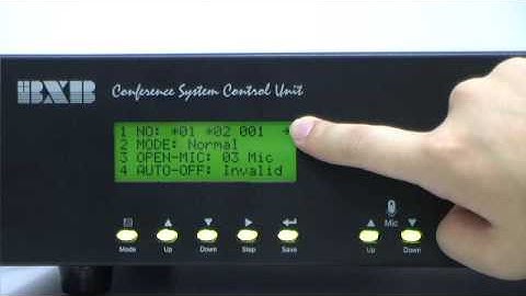 Using Mic ID checking-BXB FCS Series digital conference system