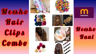 Meesho hai clip combo pack/meesho hair clip set with name and descriptio