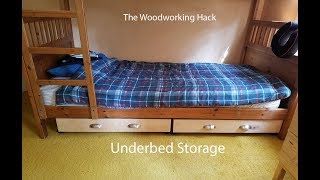Under bed storage -  easy to build and inexpensive by The Woodworking Hack 14,650 views 5 years ago 10 minutes, 28 seconds