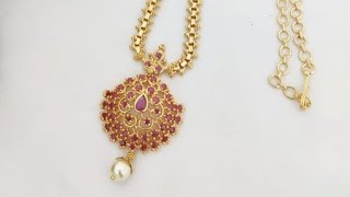 Winsome Gold Plated Stone Necklace Sets