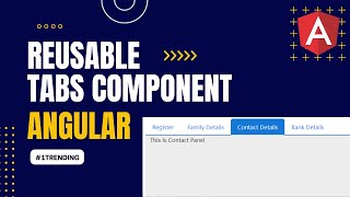 Reusable Tab Component In Angular | angular tutorial for beginners | angular tutorial