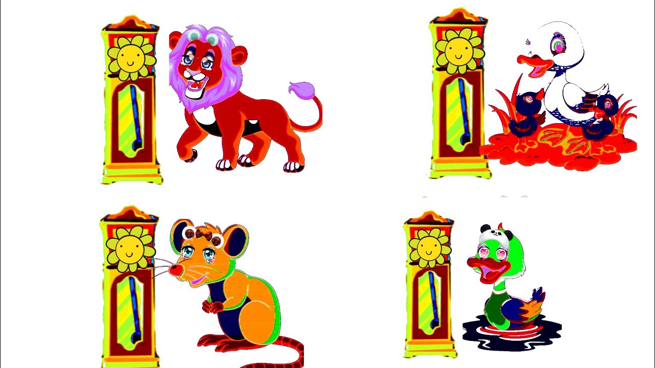 HICKORY DICKORY DOCK OH NO (LION, MOUSE, AND MORE.) - YouTube
