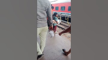 Boy urinates on railway track