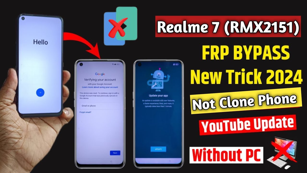 Realme 7 Frp Bypass  RMX2151 Frp Bypass  No Clone  Realme 7 Frp YouTube Update Problem Solution