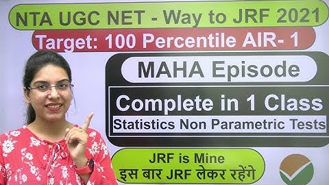 MAHA Episode Complete Statistics Non Parametric Tests in 1 Class | by Navdeep Kaur