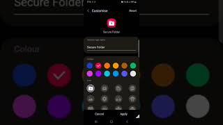 Customizing Secore Folder Icon 📂 #samsung #technology #securefolder