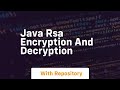 java rsa encryption and decryption