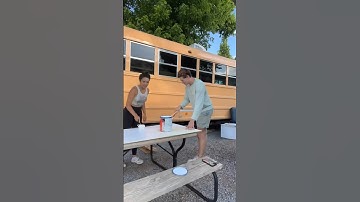 Turning Skoolie Windows Into A Statement Wall #shorts