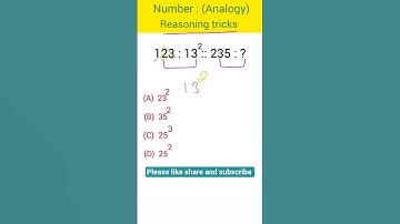 Number Analogy reasoning |numberanalogy | reasoning classes |reasoning questions |mathstricks|Number