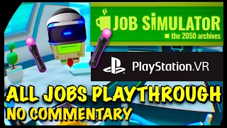 Speedrun playthrough of all job simulator jobs on the psvr. tried to
go as quick possible, but got caught up a few times getting involved
in shenanigans! ...