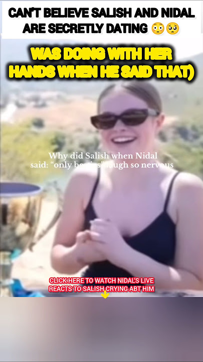 Salish Matter and Nidal Wonder are secretly dating?😳🥺#nalish #shorts #trending #love #viral #funny