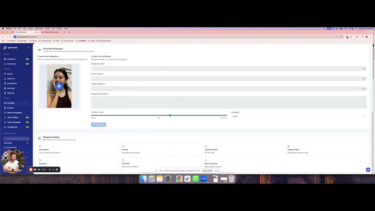 How to Create High Converting AI Ad Scripts w/ Gethookd - YouTube