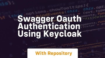 swagger oauth authentication using keycloak