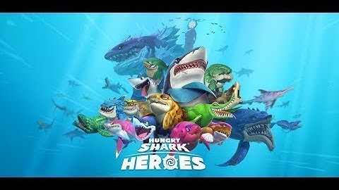 Hungry Shark Heroes android game first look gameplay español