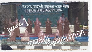 Josmarawis Isyarah Nada  Festival Marawis Tingkat Perempuan Masjid Agung Cilegon 2025