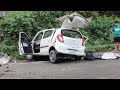 Cctv footage and hyperslow motion how alto car and truck met accident at attc bardang