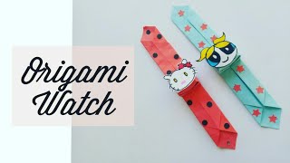 How To Make Easy Origami Paper Watch | Origami Paper Watch | Origami crafts | Paper Crafts